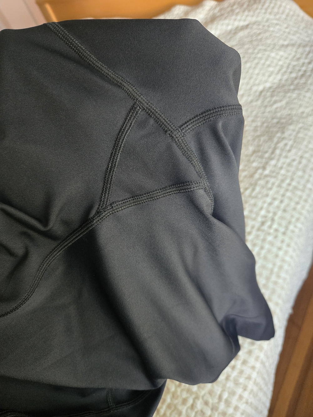 2 Pair Bundle ZYIA Black Capri Leggings One With Pockets, 16/18, Gym, Athletic - Picture 8 of 8